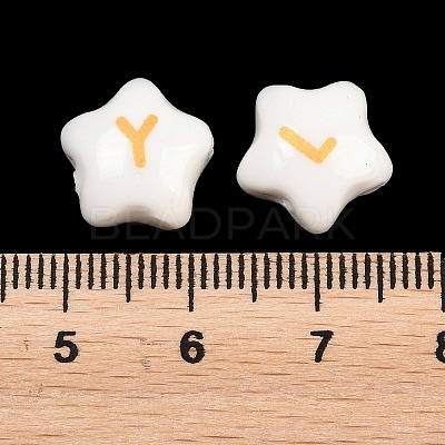 Handmade Printed Porcelain Beads PORC-T136-01E-1
