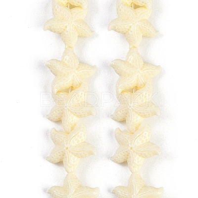 Synthetic Coral Dyed Carved Beads Strands CORA-K009-06B-1