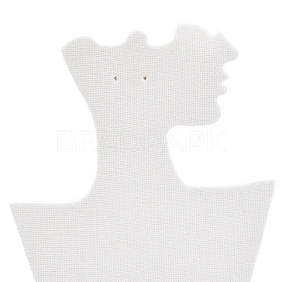Cardboard Covered with Velvet Necklace & Earring Display Stands ODIS-Q041-04A-02-1