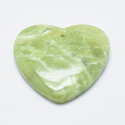 Natural Peridot Pendants G-E464-30-1