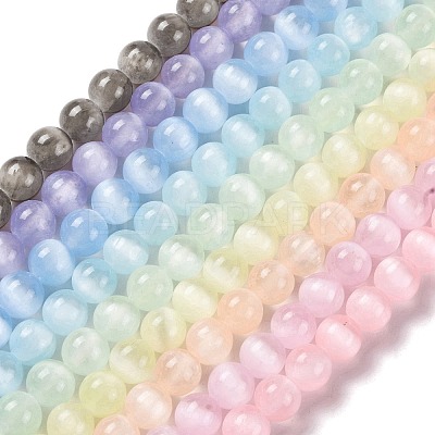 Natural Selenite Beads Strands G-C142-01B-1