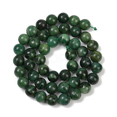  Natural African Jade Beads Strands G-K091-4mm-1