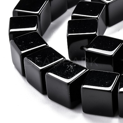 Natural Black Onyx Beads Strands G-H266-09B-1
