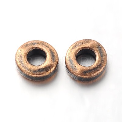 Tibetan Style Alloy Beads TIBEB-P002-07R-RS-1