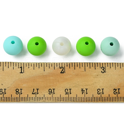 35Pcs Food Grade Eco-Friendly Silicone Focal Beads SIL-FS0001-22F-1