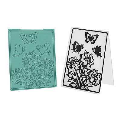 Plastic Embossing Folders DIY-WH0186-60-1