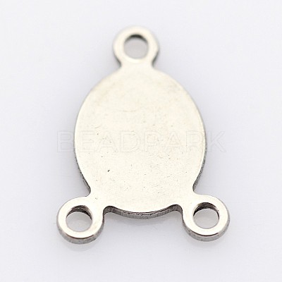 Tarnish Resistant Oval 201 Stainless Steel Chandelier Component Links X-STAS-P073-26-1