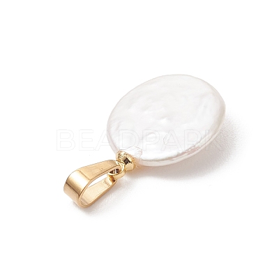 Natural Keshi Pearl Pendants PALLOY-JF04829-1