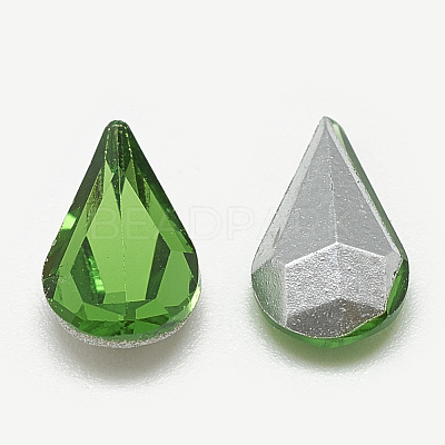 Pointed Back Glass Rhinestone Cabochons RGLA-T082-5x8mm-20-1