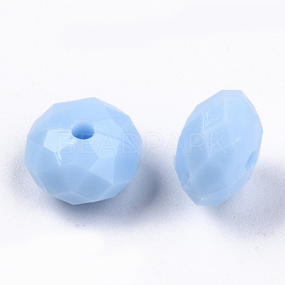 Opaque Acrylic Beads SACR-T356-01B-1