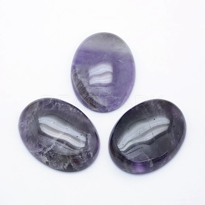 Natural Amethyst Cabochons X-G-P393-I20-1