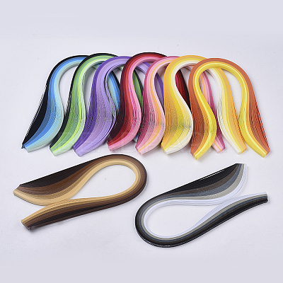 DIY Paper Quilling Strips Sets: Random Color Paper Quilling Strips DIY-S038-002-1