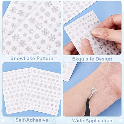 Women's PET Plastic Self Adhesive Face Glitter Stickers for Makeup DIY-OC0009-95B-1