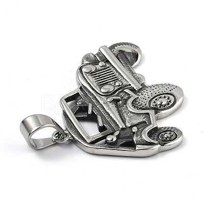 304 Stainless Steel Pendants STAS-B005-01AS-1
