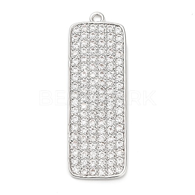Brass Micro Pave Cubic Zirconia Pendants KK-L229-032P-1