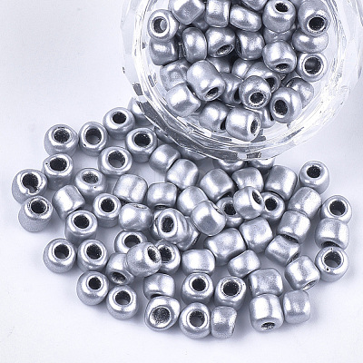 Plated 3/0 Glass Seed Beads SEED-Q025-5mm-B09-1