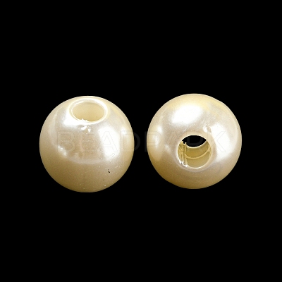 ABS Plastic Imitation Pearl Bead KY-C017-18B-1