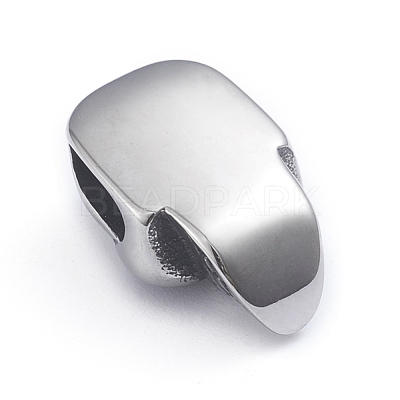 Retro 304 Stainless Steel Slide Charms/Slider Beads STAS-L243-022AS-1