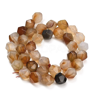 Natural Agate(Dyed & Heated) Beads Strands G-K425-B13-01-1