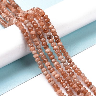 Dyed Natural Malaysia Jade Rondelle Beads Strands X-G-E316-2x4mm-42-1