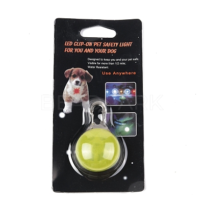 Plastic & Iron LED Collar Light AJEW-P080-03-1