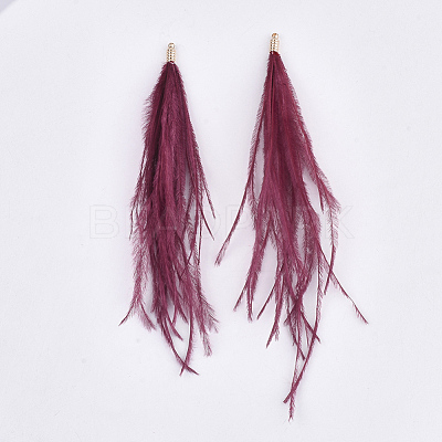 Ostrich Feather Tassel Big Pendant Decorations FIND-S302-08K-1
