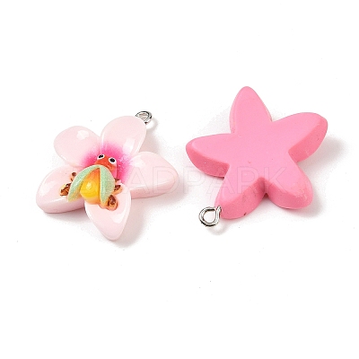 Opaque Resin Pendants RESI-D016-02A-1