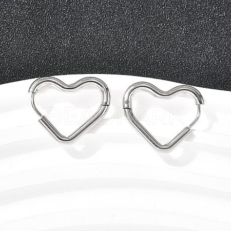 201 Stainless Steel Hoop Earrings EJEW-Z137-02P-02-1