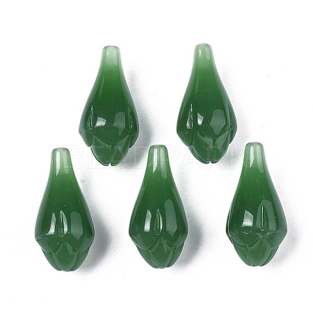 Imitation Jade Glass Beads X-GLAA-S054-21A-1