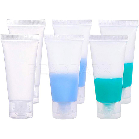 20ml Matte PE Plastic Refillable Flip Top Cap Bottles LS-MRMJ-WH0024-01A-1