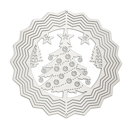 Christmas 201 Stainless Steel Laser Cut Connector Charms STAS-Z116-03P-04-1