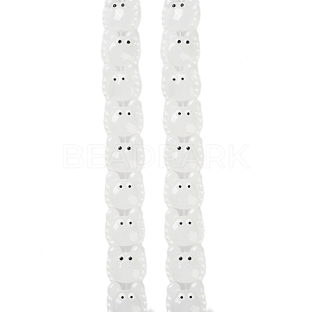 Transparent Glass Beads Strands LAMP-L078-010I-1