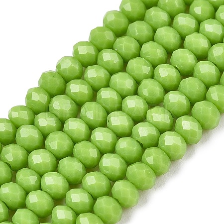 Opaque Solid Color Imitation Jade Glass Beads Strands EGLA-A044-P2mm-D30-1