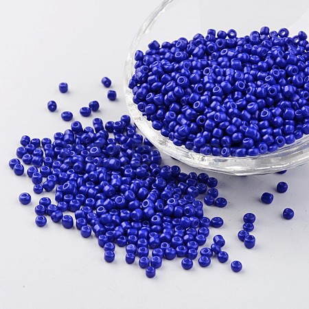 8/0 3mm Baking Paint Glass Seed Beads Loose Spacer Beads X-SEED-S002-K6-1