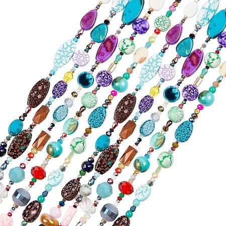 Glass Beads Strands GLAA-I043-01-1