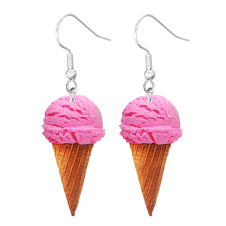 Acrylic Food Model Dangle Earrings PW-WG51A76-16-1