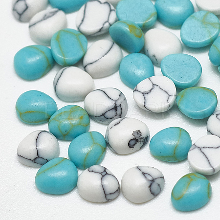 Synthetic Turquoise Cabochons TURQ-S290-48-1
