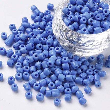 6/0 Glass Seed Beads SEED-US0003-4mm-43B-1