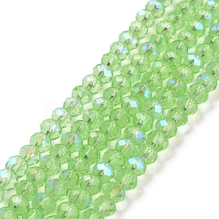 Electroplate Glass Beads Strands X1-EGLA-A034-T4mm-L17-1