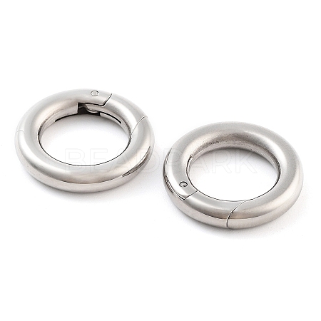 Non-Tarnish 316 Stainless Steel Spring Gate Rings STAS-M296-01P-C-01-1