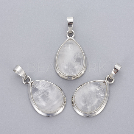Natural Quartz Crystal Pendants G-L512-C23-1