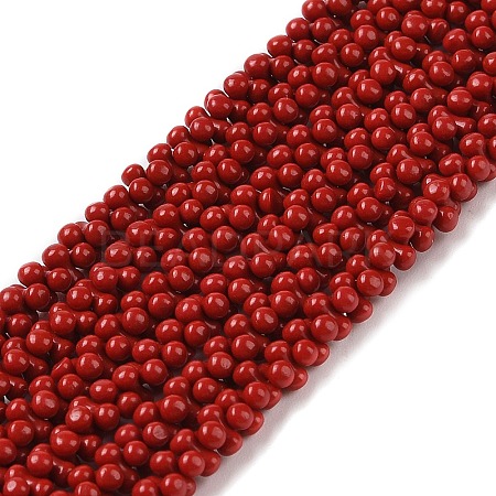 Dyed Synthetic Coral Beads Strands CORA-P010-04A-1