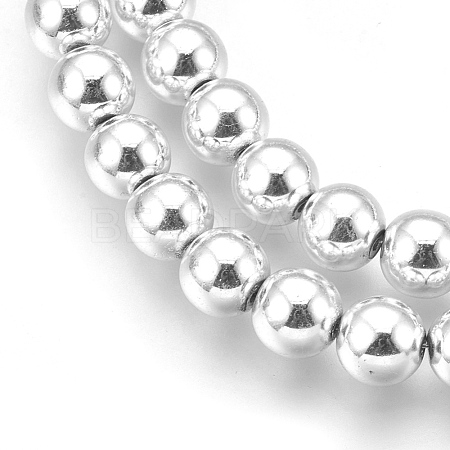 Electroplate Non-magnetic Synthetic Hematite Beads Strands G-A170-04B-S-1
