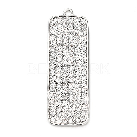 Brass Micro Pave Cubic Zirconia Pendants KK-L229-032P-1