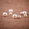 100Pcs 2 Style Glass Pearl Beads HY-SZ0001-01-3
