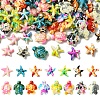 124Pcs 14 Styles Synthetic Turquoise Dyed Beads G-FS0005-88-3