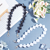 CHGCRAFT 2Pcs 2 Colors Acrylic Square Beads Bag Strap FIND-CA0002-39-4