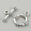Tibetan Style Alloy Toggle Clasps FIND-CJC0017-21D-AS-2