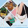 2Pcs Opaque Spray Painted Acrylic Bag Handles AJEW-PH0018-20-6