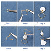SUNNYCLUE DIY Geometry Dangle Earring Making Kit DIY-SC0020-47-4